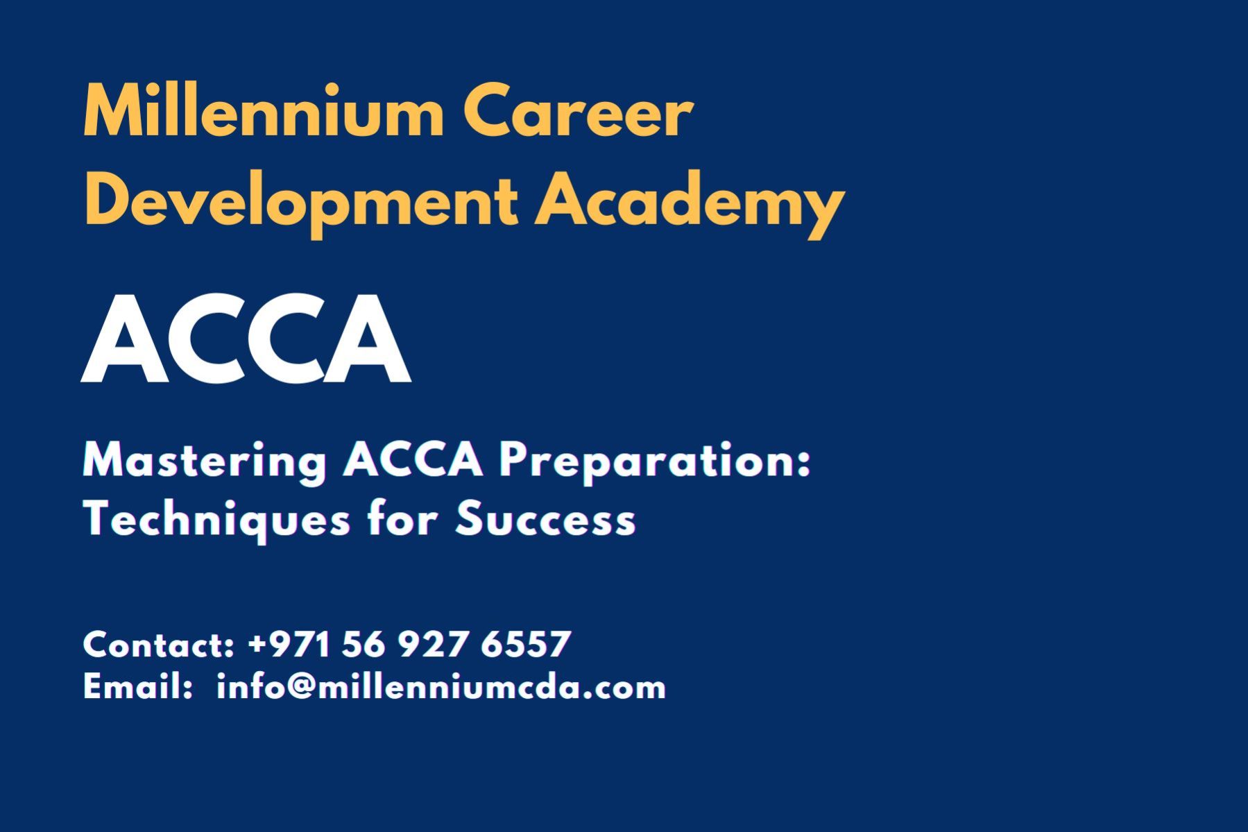 Mastering ACCA Preparation: Techniques for Success