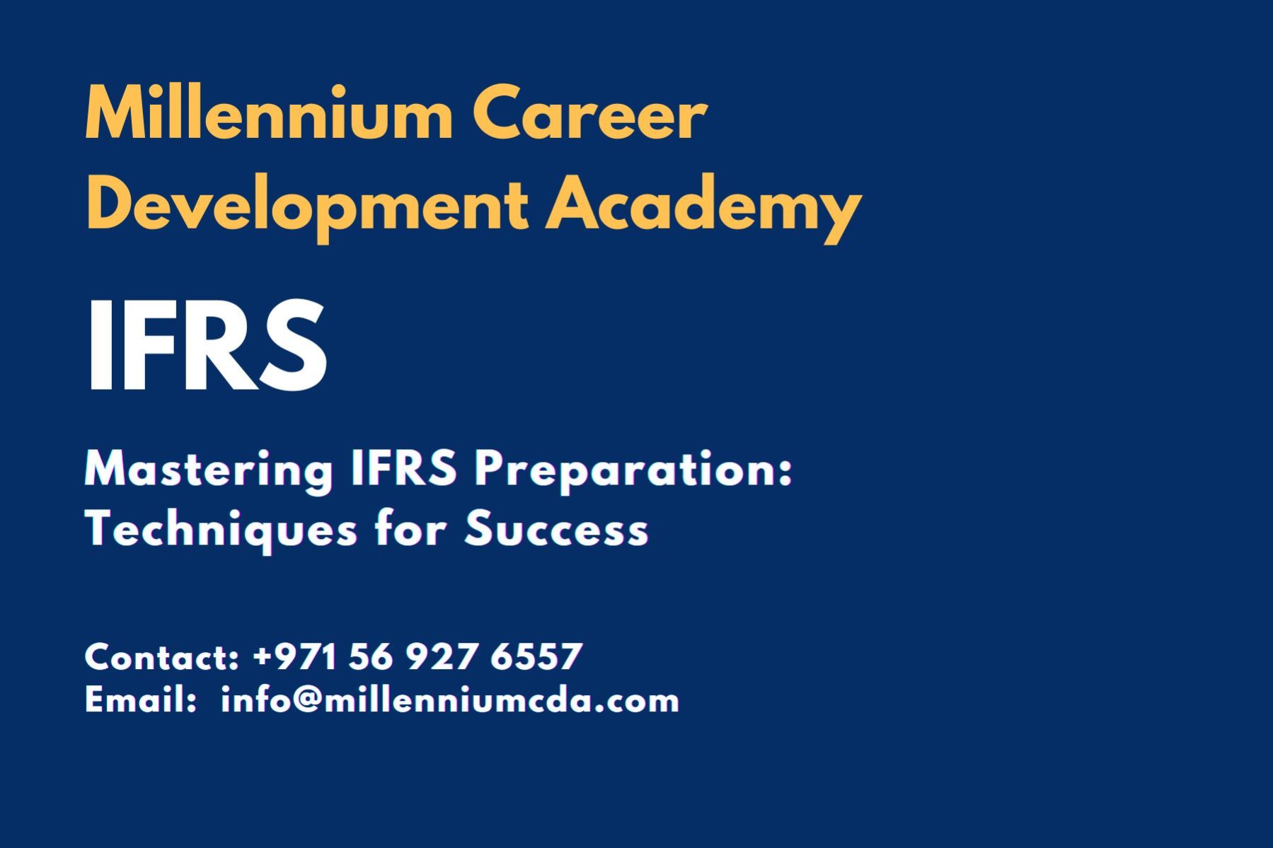 Mastering IFRS Preparation: Techniques for Success