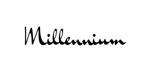 Only Millennium logo transparent